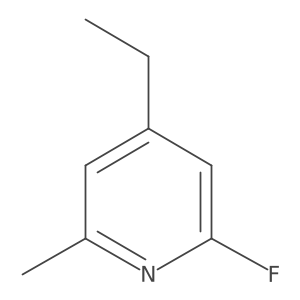 4-Ethyl-2-fluoro-6-methylpyridine Structure