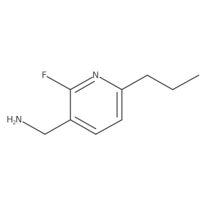 (2-Fluoro-6-propylpyridin-3-yl)methanamine Structure