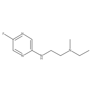 N-{2-[ethyl(methyl)amino]ethyl}-5-fluoropyrazin-2-amine结构式