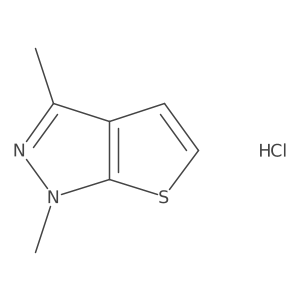 1,3-dimethyl-1H-thieno[2,3-c]pyrazole hydrochloride结构式