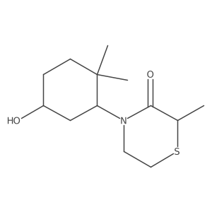 4-(5-Hydroxy-2,2-dimethylcyclohexyl)-2-methylthiomorpholin-3-one结构式