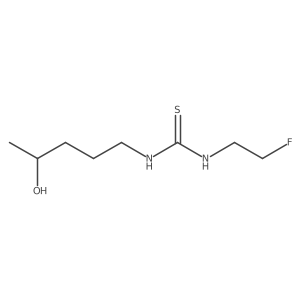 3-(2-Fluoroethyl)-1-(4-hydroxypentyl)thiourea结构式
