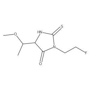 3-(2-Fluoroethyl)-5-(1-methoxyethyl)-2-sulfanylideneimidazolidin-4-one Structure
