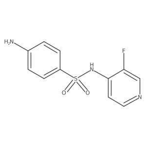 4-Amino-N-(3-fluoro-4-pyridinyl)benzenesulfonamide Structure