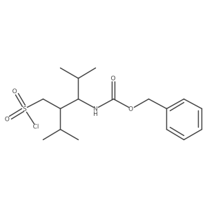 benzyl N-[1-(chlorosulfonyl)-4-methyl-2-(propan-2-yl)pentan-3-yl]carbamate Structure