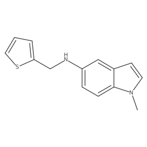 1-methyl-N-[(thiophen-2-yl)methyl]-1H-indol-5-amine结构式