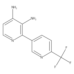 2-[6-(Trifluoromethyl)pyridin-3-yl]pyridine-3,4-diamine Structure