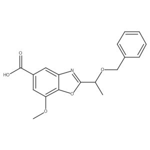 2-[1-(Benzyloxy)ethyl]-7-methoxy-1,3-benzoxazole-5-carboxylic acid Structure