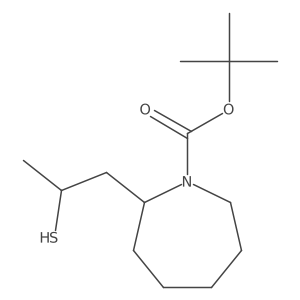 Tert-butyl 2-(2-sulfanylpropyl)azepane-1-carboxylate结构式