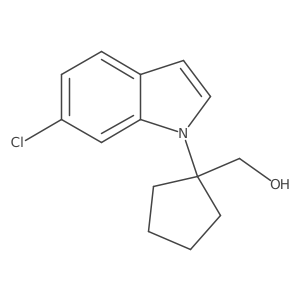 [1-(6-Chloro-indol-1-yl)-cyclopentyl]methanol Structure