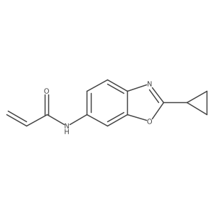 N-(2-Cyclopropyl-1,3-benzoxazol-6-yl)prop-2-enamide Structure