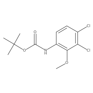 tert-Butyl (3,4-dichloro-2-methoxyphenyl)carbamate结构式