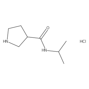 N-Isopropyl-3-pyrrolidinecarboxamide hydrochloride Structure