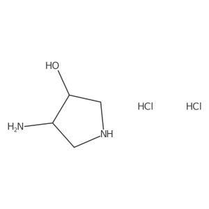 (3R,4R)-4-Aminopyrrolidin-3-ol;dihydrochloride结构式