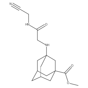 Methyl 3-({[(cyanomethyl)carbamoyl]methyl}amino)adamantane-1-carboxylate结构式