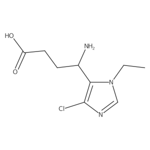4-amino-4-(4-chloro-1-ethyl-1H-imidazol-5-yl)butanoic acid Structure