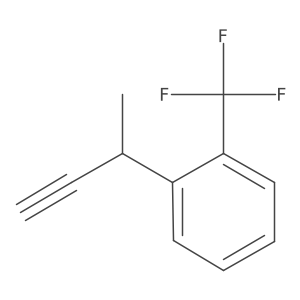 1-(But-3-yn-2-yl)-2-(trifluoromethyl)benzene结构式