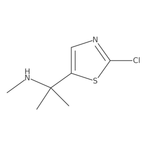 [2-(2-Chloro-1,3-thiazol-5-yl)propan-2-yl](methyl)amine结构式