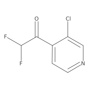 1-(3-Chloropyridin-4-yl)-2,2-difluoroethanone结构式