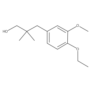 3-(4-Ethoxy-3-methoxyphenyl)-2,2-dimethylpropan-1-ol结构式