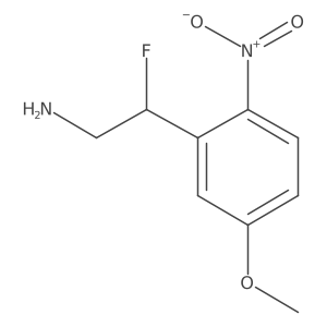 2-Fluoro-2-(5-methoxy-2-nitrophenyl)ethan-1-amine结构式