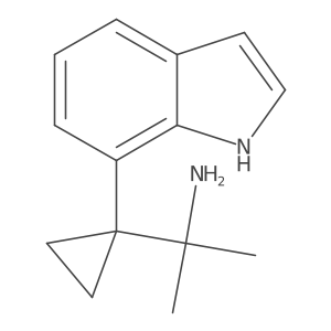 2-[1-(1H-indol-7-yl)cyclopropyl]propan-2-amine Structure