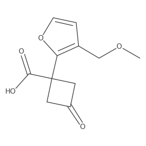 1-[3-(Methoxymethyl)furan-2-yl]-3-oxocyclobutane-1-carboxylic acid Structure