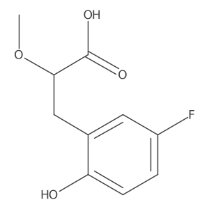 3-(5-Fluoro-2-hydroxyphenyl)-2-methoxypropanoic acid Structure