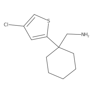 [1-(4-Chlorothiophen-2-yl)cyclohexyl]methanamine Structure