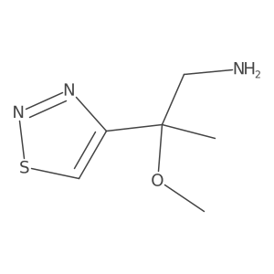 2-Methoxy-2-(1,2,3-thiadiazol-4-yl)propan-1-amine结构式