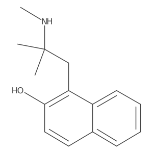 1-[2-Methyl-2-(methylamino)propyl]naphthalen-2-ol结构式