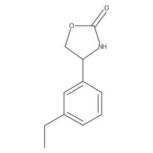 4-(3-Ethylphenyl)-1,3-oxazolidin-2-one结构式