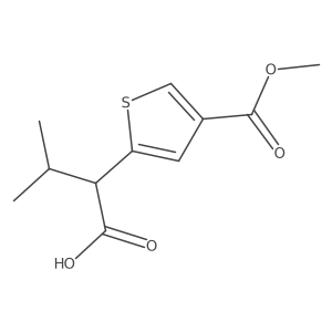 2-[4-(Methoxycarbonyl)thiophen-2-yl]-3-methylbutanoic acid结构式