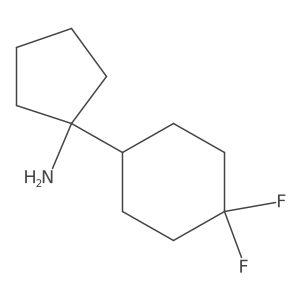 1-(4,4-Difluorocyclohexyl)cyclopentan-1-amine结构式