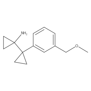 1-{1-[3-(Methoxymethyl)phenyl]cyclopropyl}cyclopropan-1-amine结构式