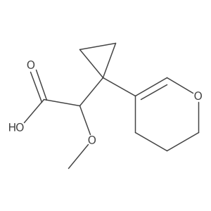 2-[1-(3,4-dihydro-2H-pyran-5-yl)cyclopropyl]-2-methoxyacetic acid结构式