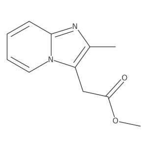 Methyl (2-methylimidazo[1,2-a]pyridin-3-yl)acetate结构式