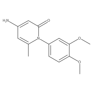 4-Amino-1-(3,4-dimethoxyphenyl)-6-methylpyridin-2(1H)-one结构式
