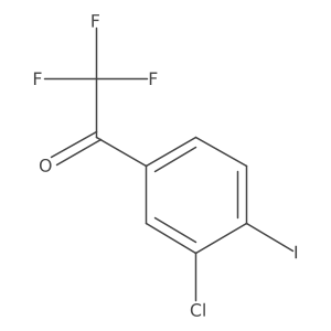 3'-Chloro-4'-iodo-2,2,2-trifluoroacetophenone结构式