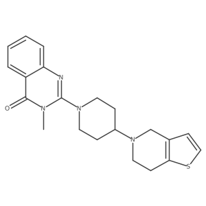 3-methyl-2-(4-{4H,5H,6H,7H-thieno[3,2-c]pyridin-5-yl}piperidin-1-yl)-3,4-dihydroquinazolin-4-one结构式