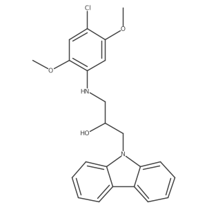 1-(9H-carbazol-9-yl)-3-(4-chloro-2,5-dimethoxyanilino)-2-propanol Structure