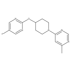 4-{4-[(5-Fluoropyrimidin-2-yl)oxy]piperidin-1-yl}-6-methylpyrimidine结构式
