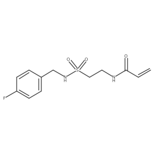 N-(2-{[(4-fluorophenyl)methyl]sulfamoyl}ethyl)prop-2-enamide Structure