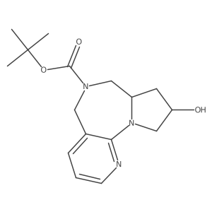 tert-butyl (4R,6S)-4-hydroxy-2,8,14-triazatricyclo[8.4.0.0,2,6]tetradeca-1(14),10,12-triene-8-carboxylate结构式