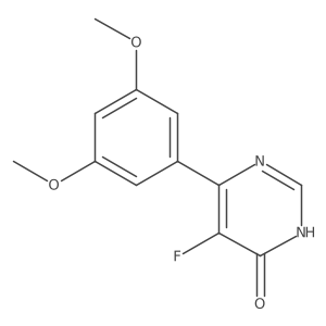 6-(3,5-Dimethoxyphenyl)-5-fluoro-3,4-dihydropyrimidin-4-one Structure