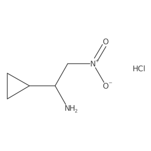 (1R)-1-Cyclopropyl-2-nitroethanamine;hydrochloride结构式