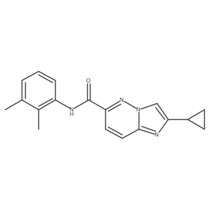 2-cyclopropyl-N-(2,3-dimethylphenyl)imidazo[1,2-b]pyridazine-6-carboxamide结构式