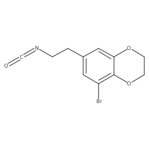 5-Bromo-7-(2-isocyanatoethyl)-2,3-dihydro-1,4-benzodioxine Structure