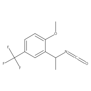2-(1-Isocyanatoethyl)-1-methoxy-4-(trifluoromethyl)benzene Structure