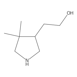 2-(4,4-Dimethylpyrrolidin-3-yl)ethan-1-ol Structure